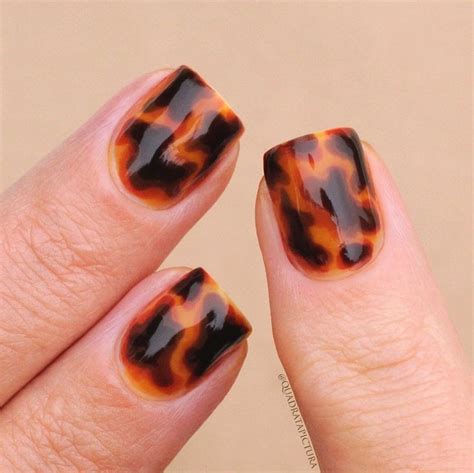 Tortoise Shell Nails. This is my version of tortoise shell nails using ...