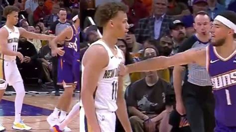 Watch: Devin Booker & Dyson Daniels get feisty as multiple players pick ...