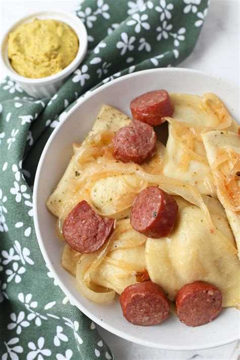 how to cook pierogies and kielbasa