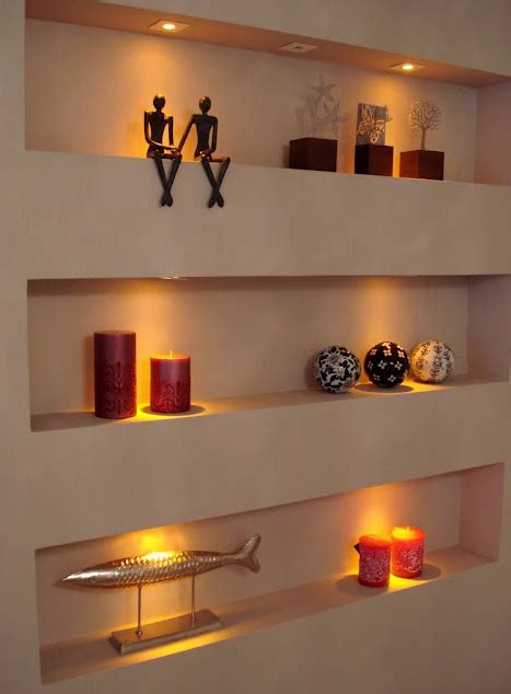 Modelos De Nichos Na Parede - USANDO NICHOS NA PAREDE: DECORAÇÃO COM OS MODELOS EMBUTIDOS E SEMI ...