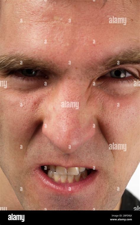 Face of an angry man -Model Released Stock Photo - Alamy