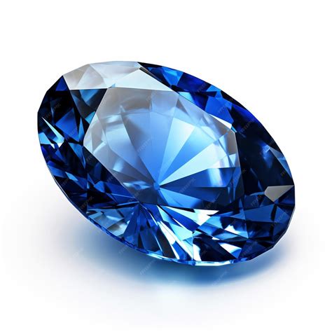 Premium Photo | Sapphire with white background high quality ultra h