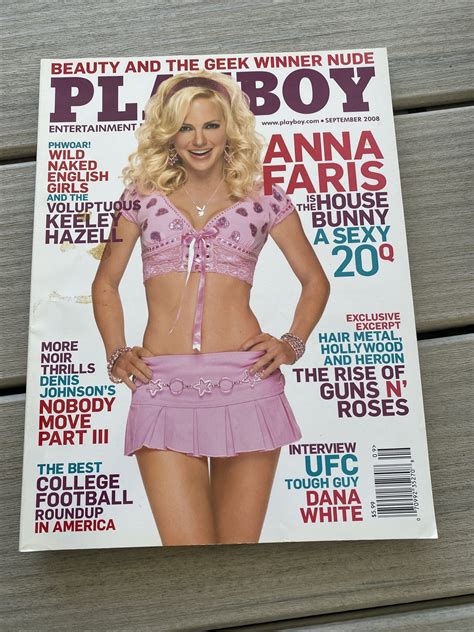 Playboy Magazine September 2008 Anna Faris | eBay