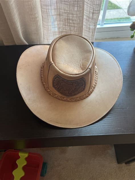 Handmade Cowboy/Western hat With Leather Patch - Gem