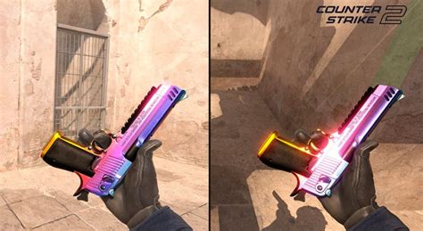 Визуальный эффект скинов в CS2 (сравниваем с CS:GO)