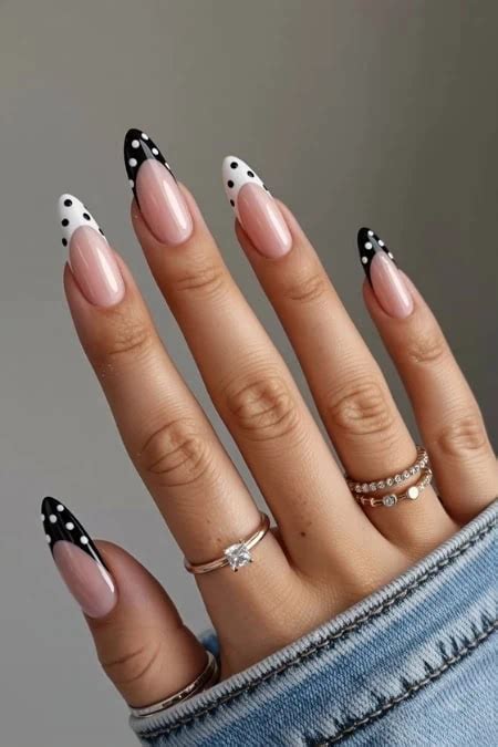 polka dot nails  fun fashion  designs