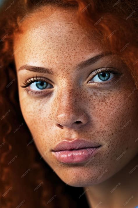 Premium AI Image | Closeup photography of a brown skin female with