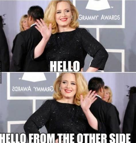 Adele Hello meme hello from the other side lmao funny | Adele hello ...