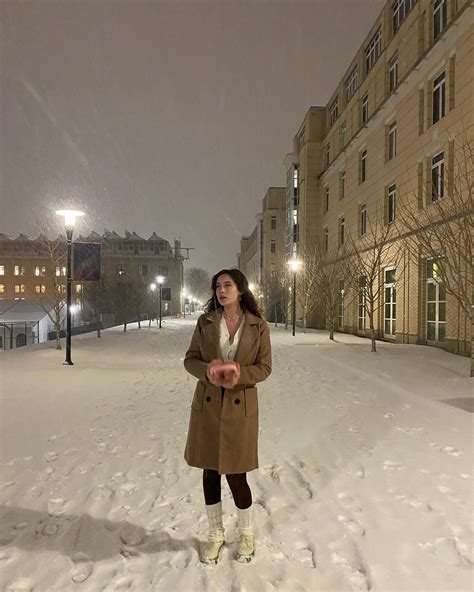 Emily Cocea | first snow storm🥶💙 | Instagram
