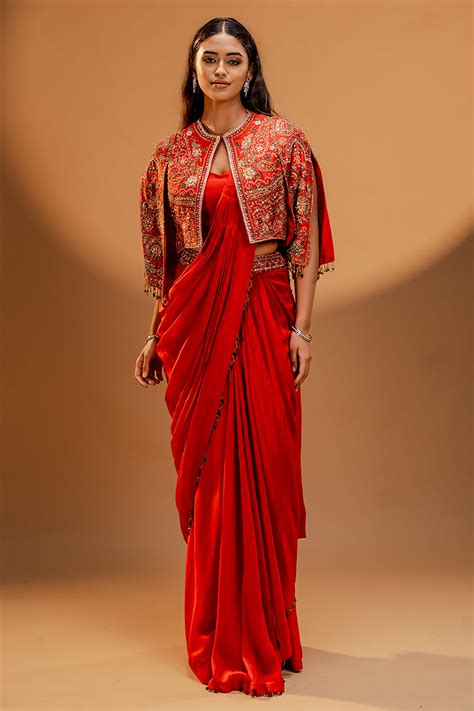 draping required  rise   ready  wear saree  wedding