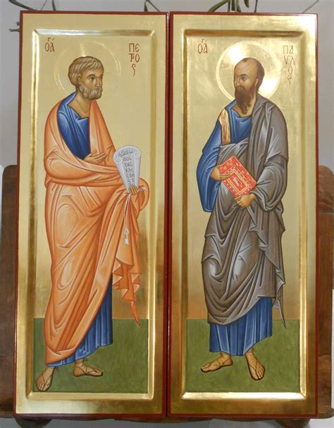 santi pietro  paolo icone sacre