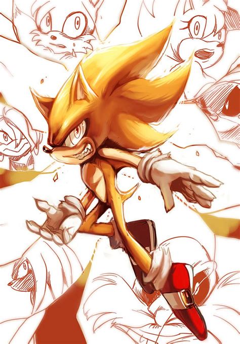 fleetway super sonic fan art - customoffwhitevans