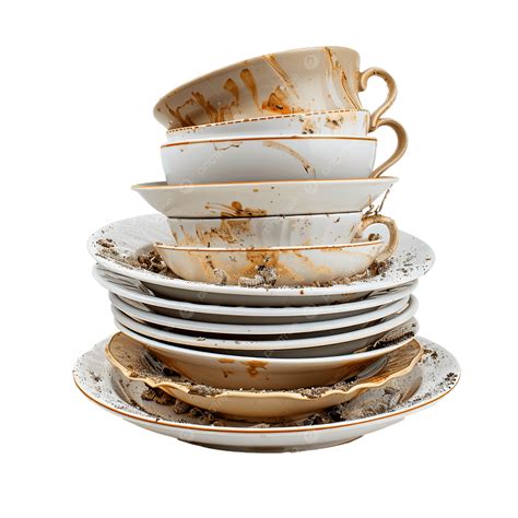 pile  dirty dishes png