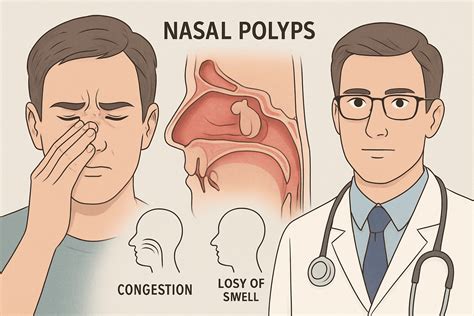 nasal polyps   symptoms   visit  ent