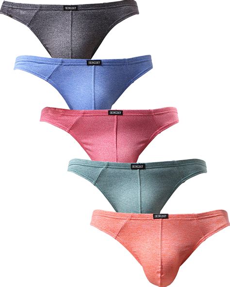 Ikingsky Mens Stretch Thong Underwear Soft T Back Mens Underwear