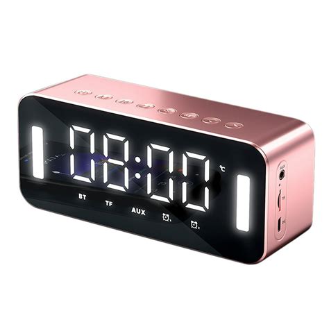 MC-H8 Altavoz inalámbrico Bluetooth Reloj despertador multifunción