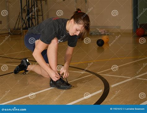 Teen Girl in Gymnasium stock photo. Image of junior, female - 1921612