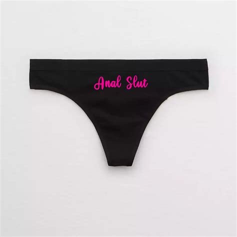 Anal Slut Thong / Anal Sex Queen Panties / Cum Slut Whore Butt | Etsy