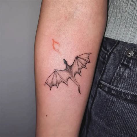 Minimalist Tiny Dragon Tattoo - Tattoo Design in 2023 | Dragon tattoo for women, Dragon tattoos ...