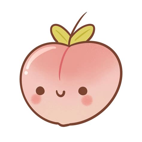 how to draw a peach easy