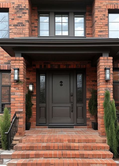 45 Gorgeous Front Door Colors for Brick Homes to Create a Welcoming ...