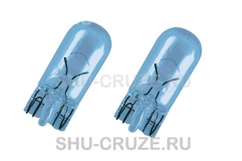 Лампы PHILIPS WhiteVision W5W 12V 5W габариты подсветка более яркий ...