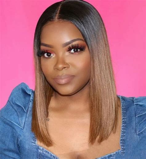 Ombre Brown Blunt Cut Bob Wig