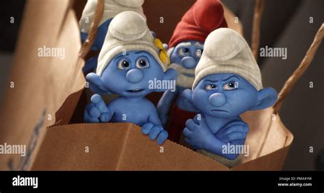 Vanity (John Oliver), Grouchy (George Lopez) and Papa Smurf (Jonathan ...