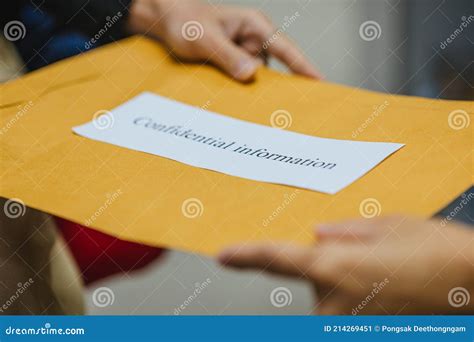 Confidential and Private Document Office Stock Image - Image of ...