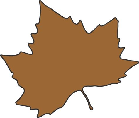 brown leaf clipart