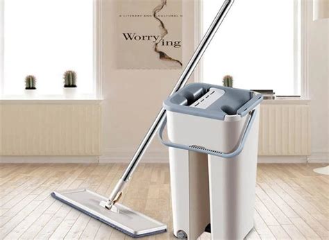 Швабра с автоматическим отжимом + ведро Flat Mop доставка бесплатная