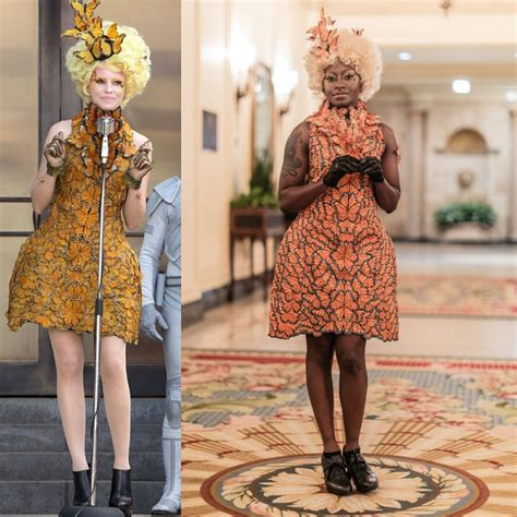 Effie Trinket Sommerfuglkjole Cosplay Effie Trinket Costume Etsy