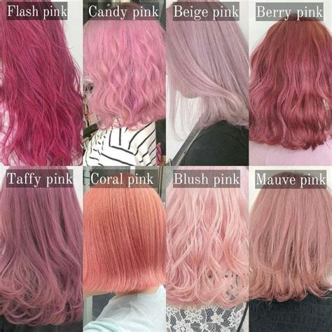 different colors of pink hair - Zena Martz