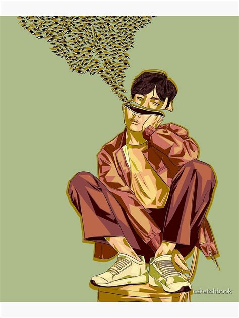 "Surreal BTS V Digital Painting" Poster for Sale by csketchbook | Redbubble