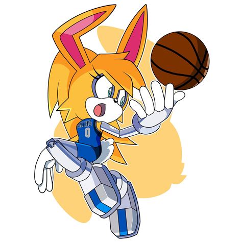 Bunnie Rabbot doing her best Lola Bunny Space Jam impression : r