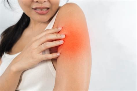 premium photo female arm closeup arm pain  injury