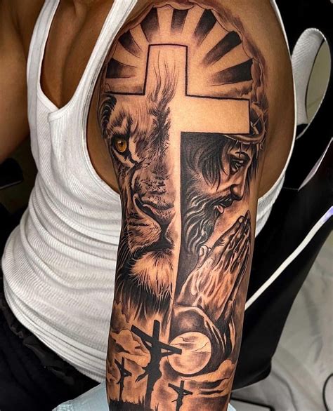 tattoo sleeves with cross 8