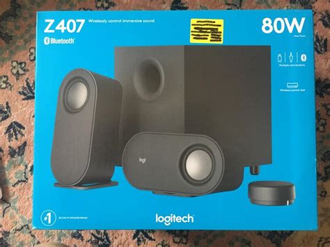 LOGITECH Z407 Bluetooth Wireless Speakers Controls with Subwoofers, Audio, Soundbars, Speakers ...