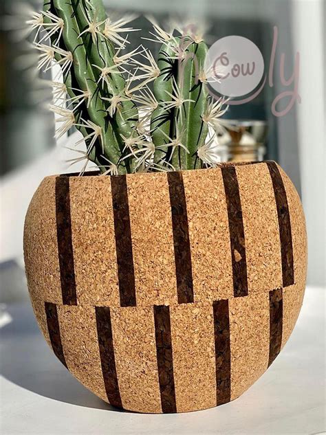 Eco Friendly Natural Cork Planter Eco Cork Planter Eco Cork - Etsy