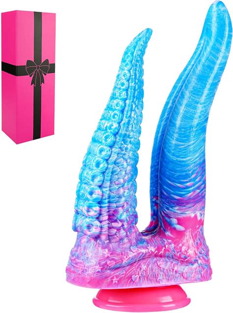 11 Inch Giant Double Headed Tentacle Dildo with Suction Cup, Silicone 