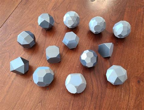 3D Printed Archimedean Solids - Etsy