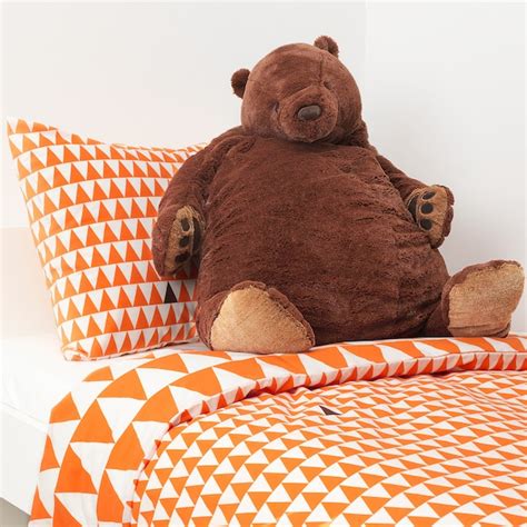 DJUNGELSKOG Soft toy, brown bear - IKEA