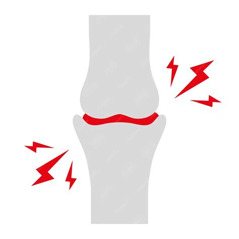 Dolor en los huesos ilustración vectorial Icono de dolor agudo | Vector