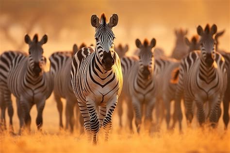 Premium AI Image | Zebra in the savanna