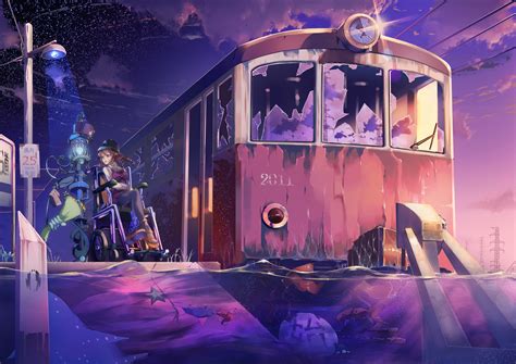 Wallpaper Anime Train at Shelly Eaton blog