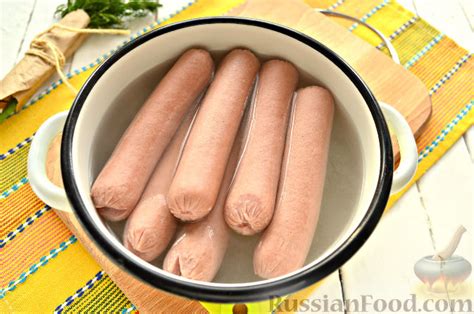 Рецепт: Сосиски, запеченные с сыром на RussianFood.com