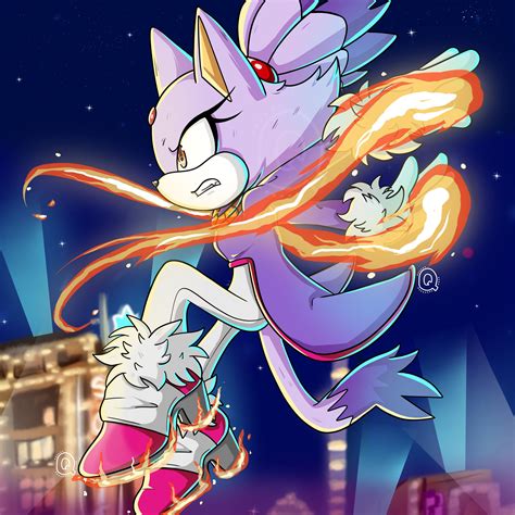 Blaze the Cat Print - Etsy