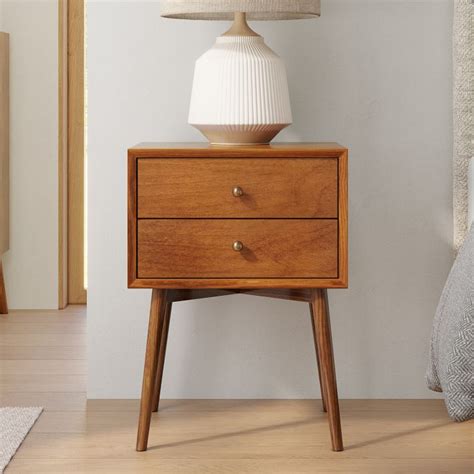 Mid-Century Closed Nightstand (18"–25") | West Elm