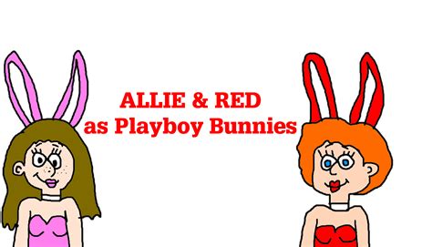 Allie and Red as Playboy Bunnies by MJEGameandComicFan89 on DeviantArt