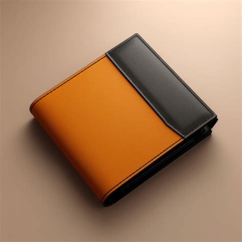 Premium AI Image | a classic minimalist leather brown wallet